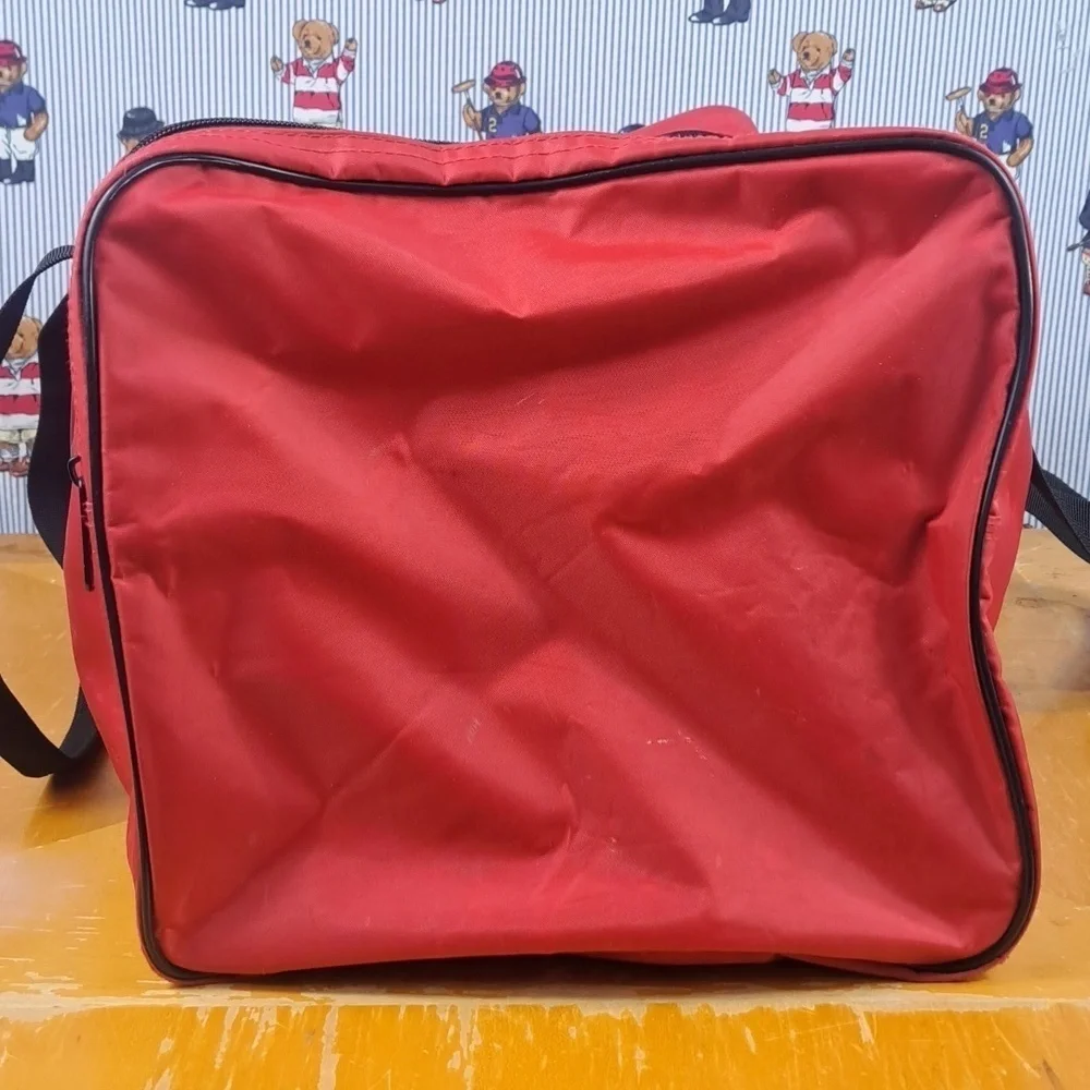 Adidas Georgia Bulldogs logo nylon 2 pocket gym duffle travel over the bag